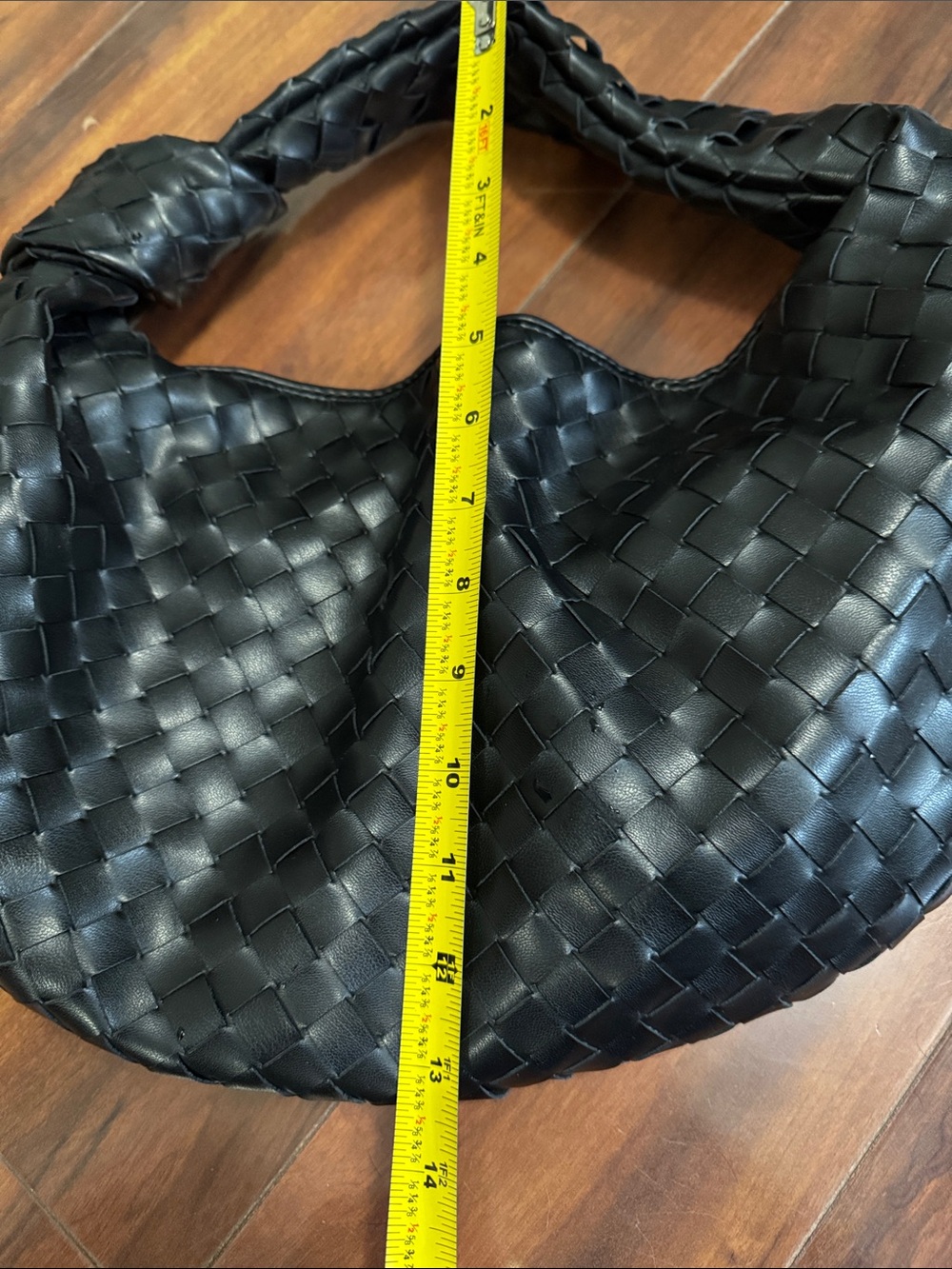 Bottega Veneta copy Black Intrecciato Hobo Shoulder Bag - Picture 6 of 6